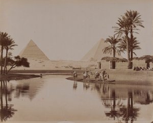 Udsigt over pyramiderne, Egypten, 1893